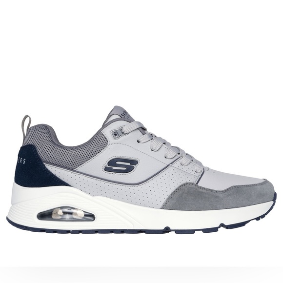 Skechers men’s uno retro one gray - Picture 1 of 5